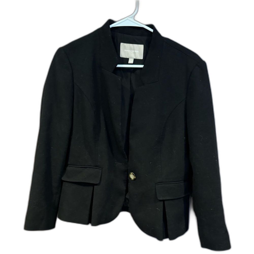 Banana Republic Classic Black Blazer - 8